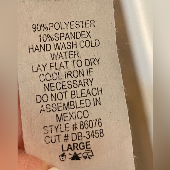 Ladies beautiful blue summer top size L - Picture 4 of 4